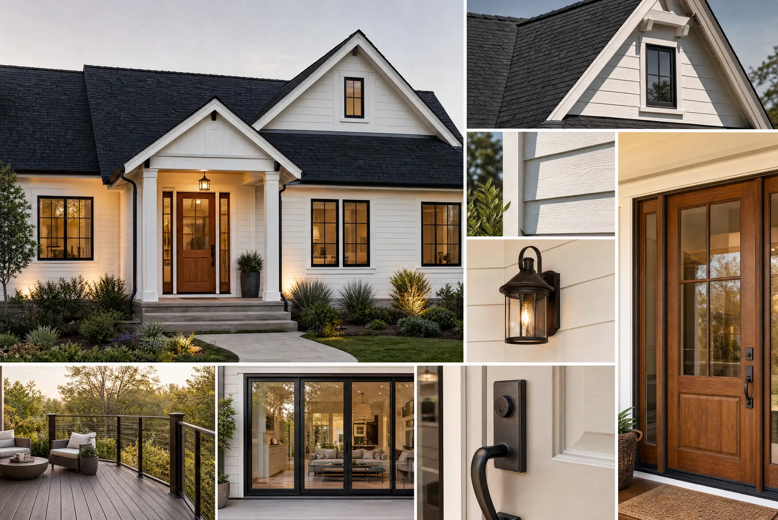 Reviewed exterior material and boundary planning concept board