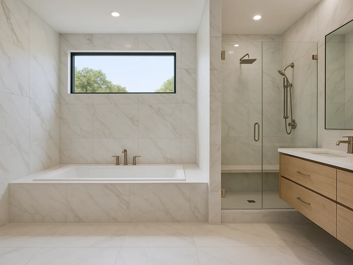 Luxury spa bathroom in Dallas-Fort Worth