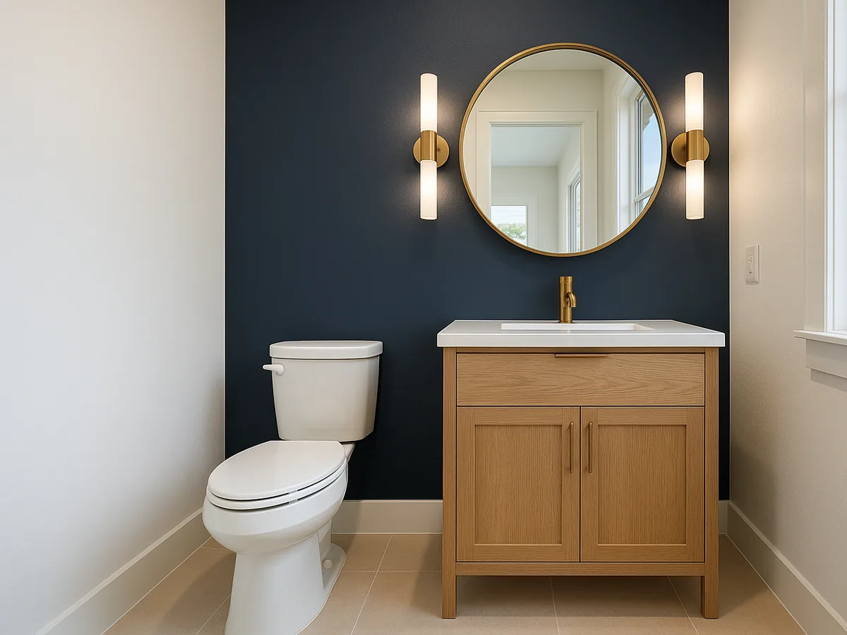 Modern spa bathroom with walk-in shower