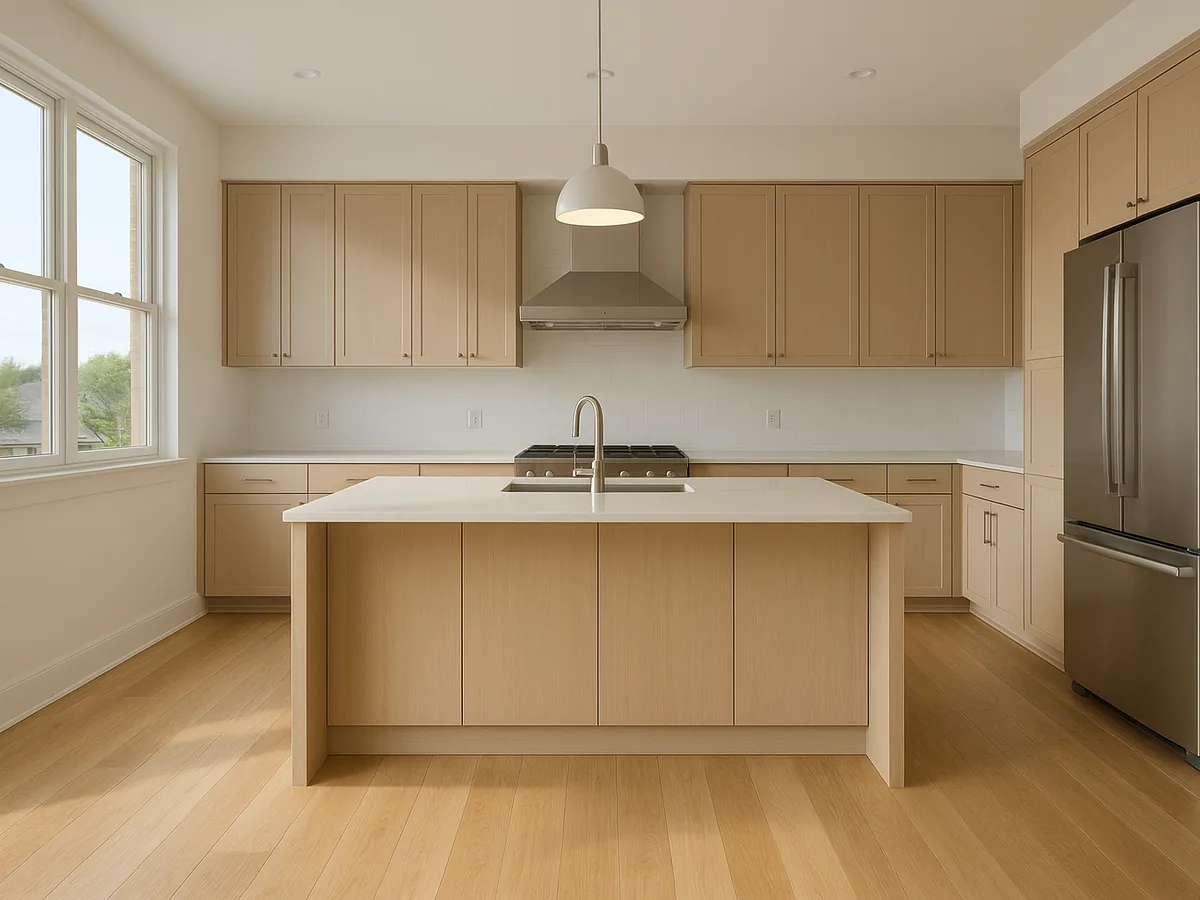 Wide-plank matte finish flooring
