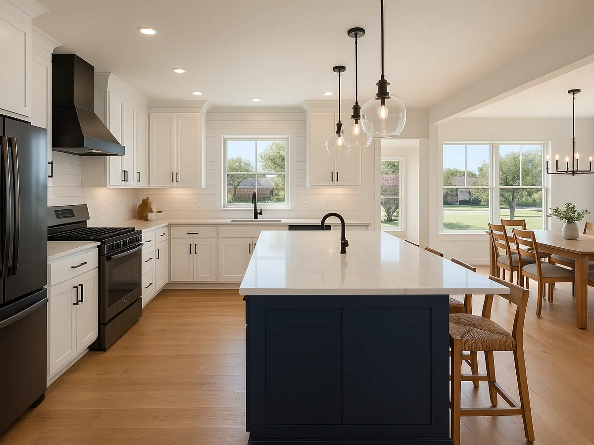 Open concept kitchen remodel photo