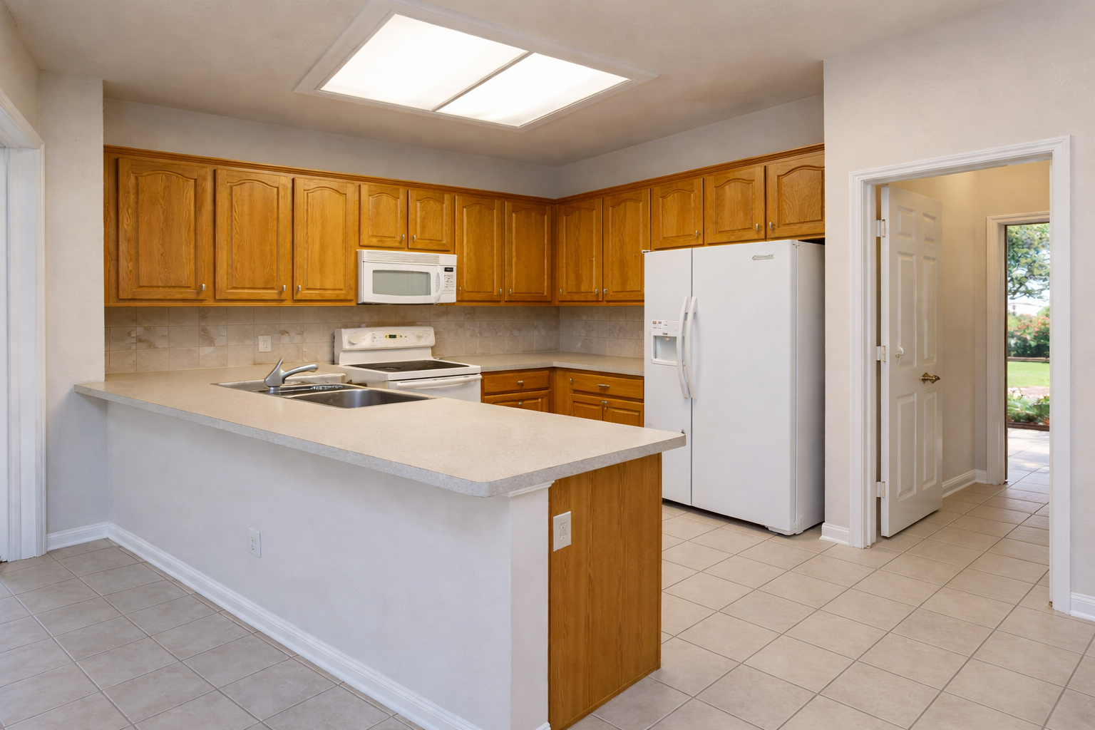 Kitchen refresh project with updated surfaces in DFW