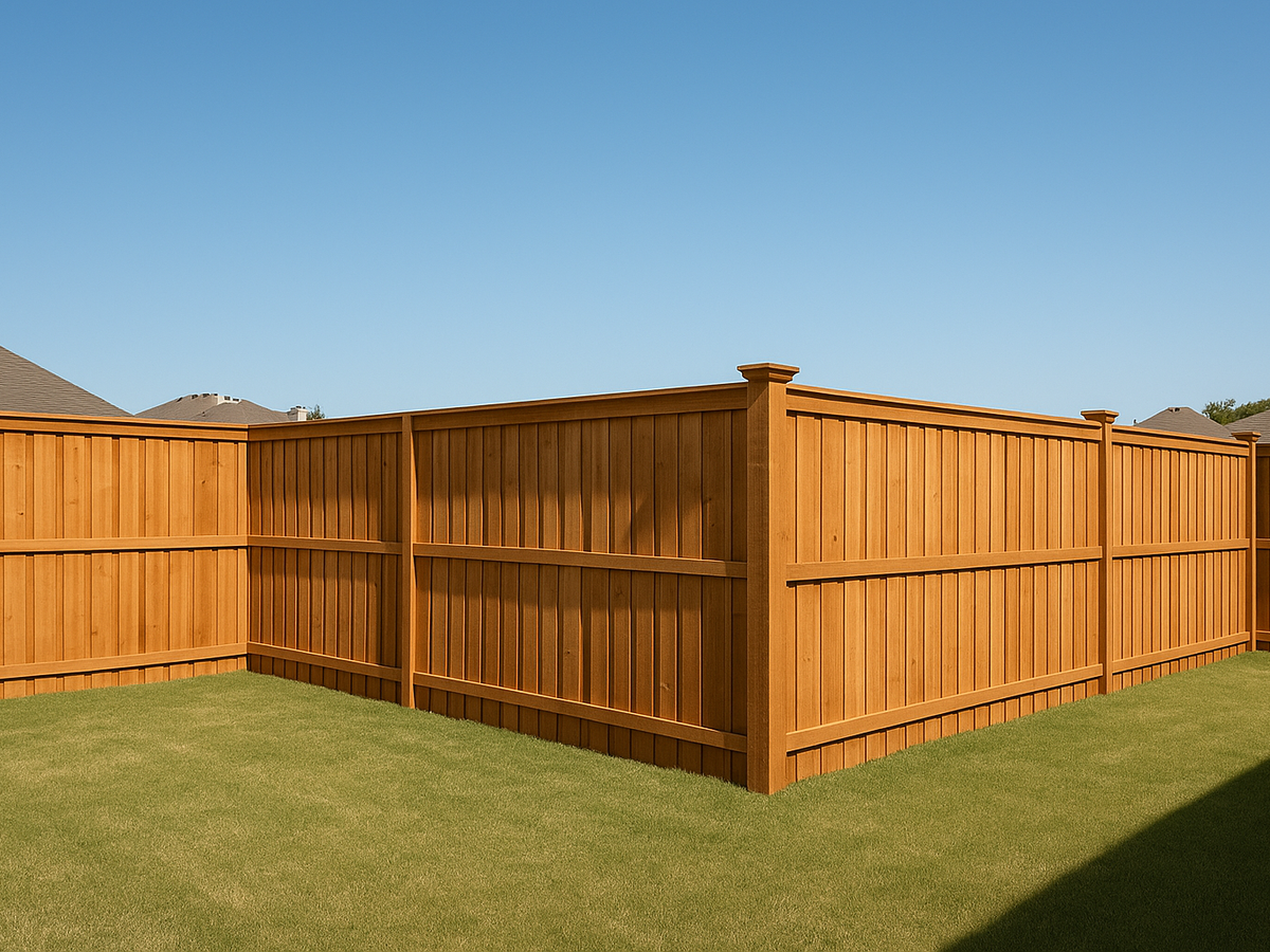 Fence corner detail