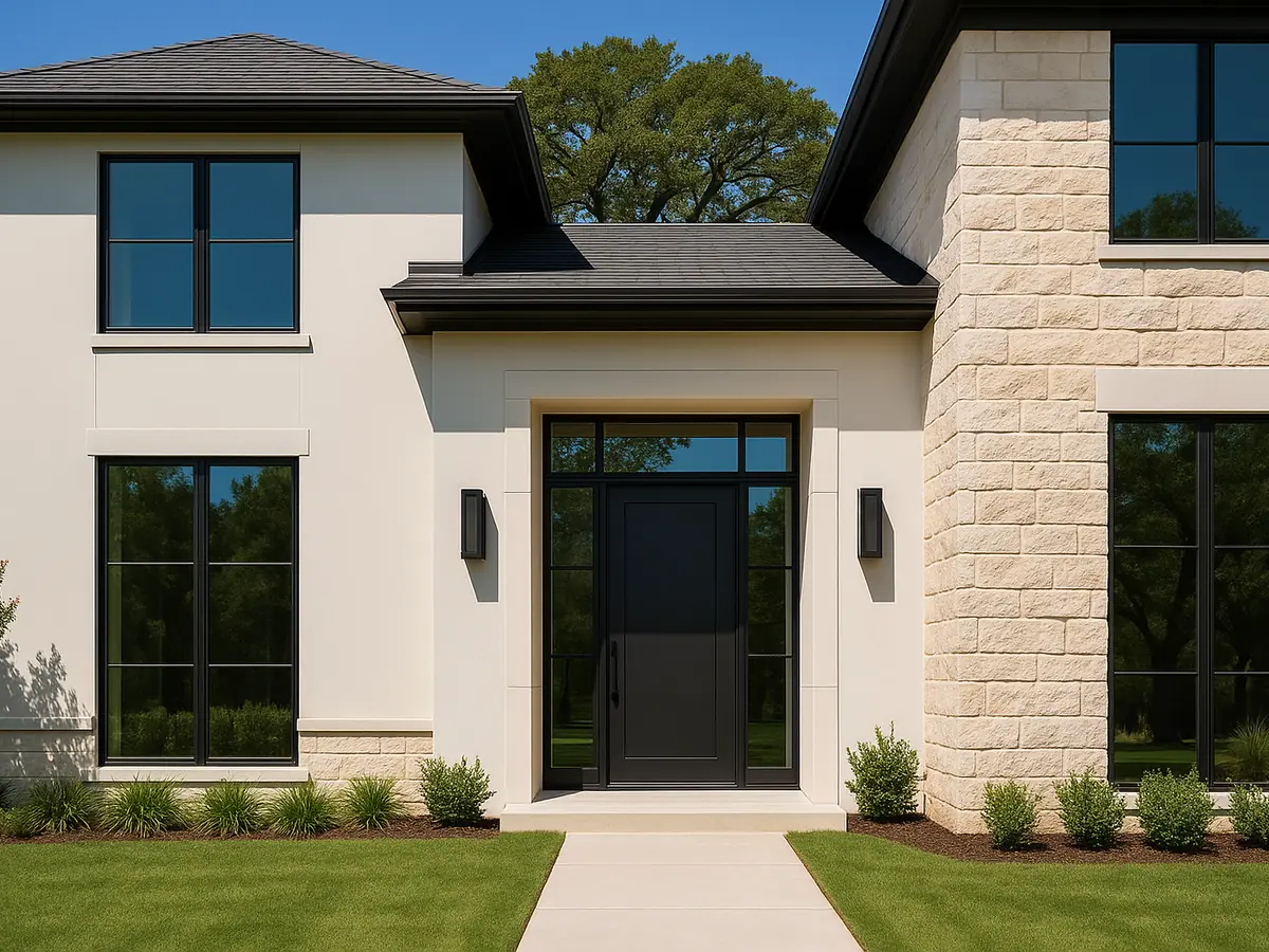 Windows and doors upgrade with clean trim and modern hardware